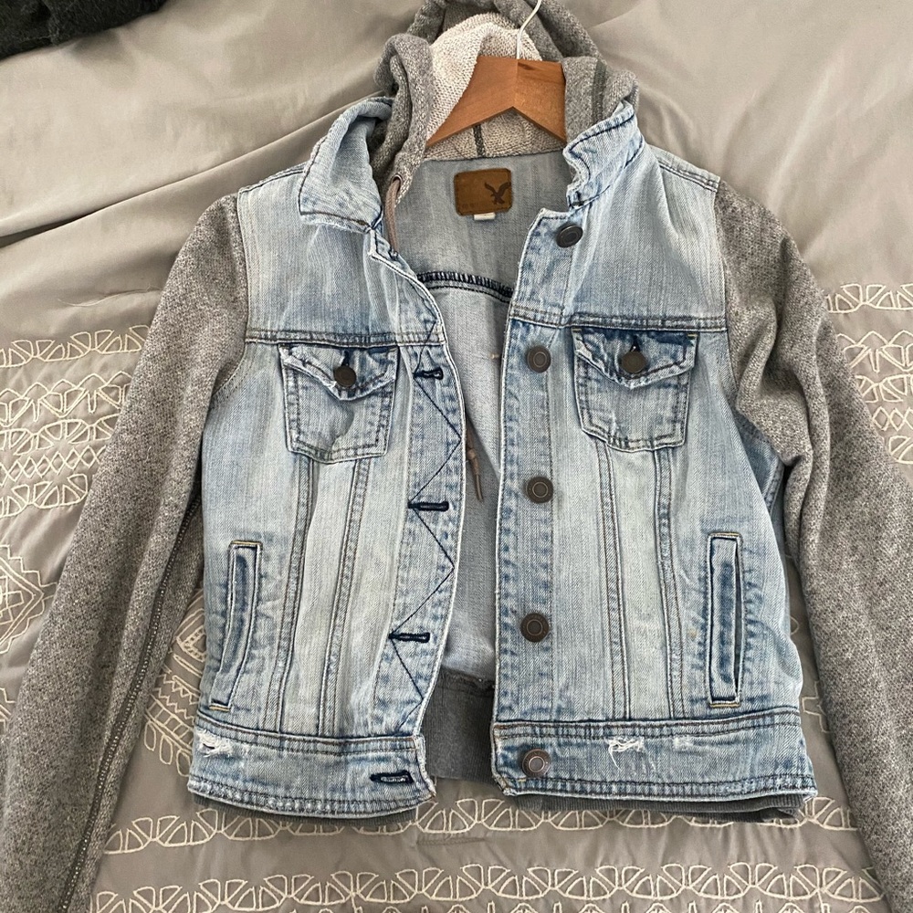 Jean jacket hoodie